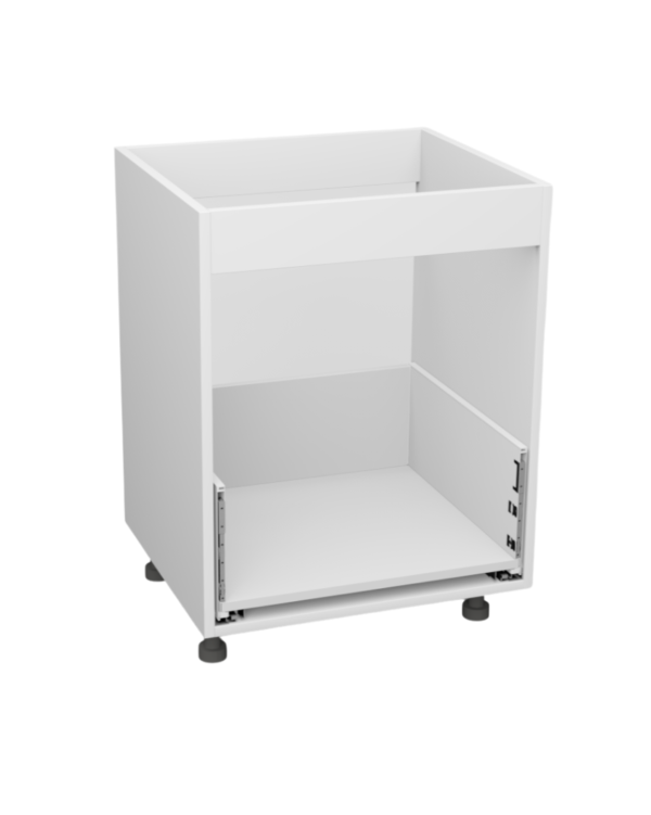 Korpus meblowy kuchenny, Szafka kuchenna dolna pod zlew z szufladą - Biały klasyczny