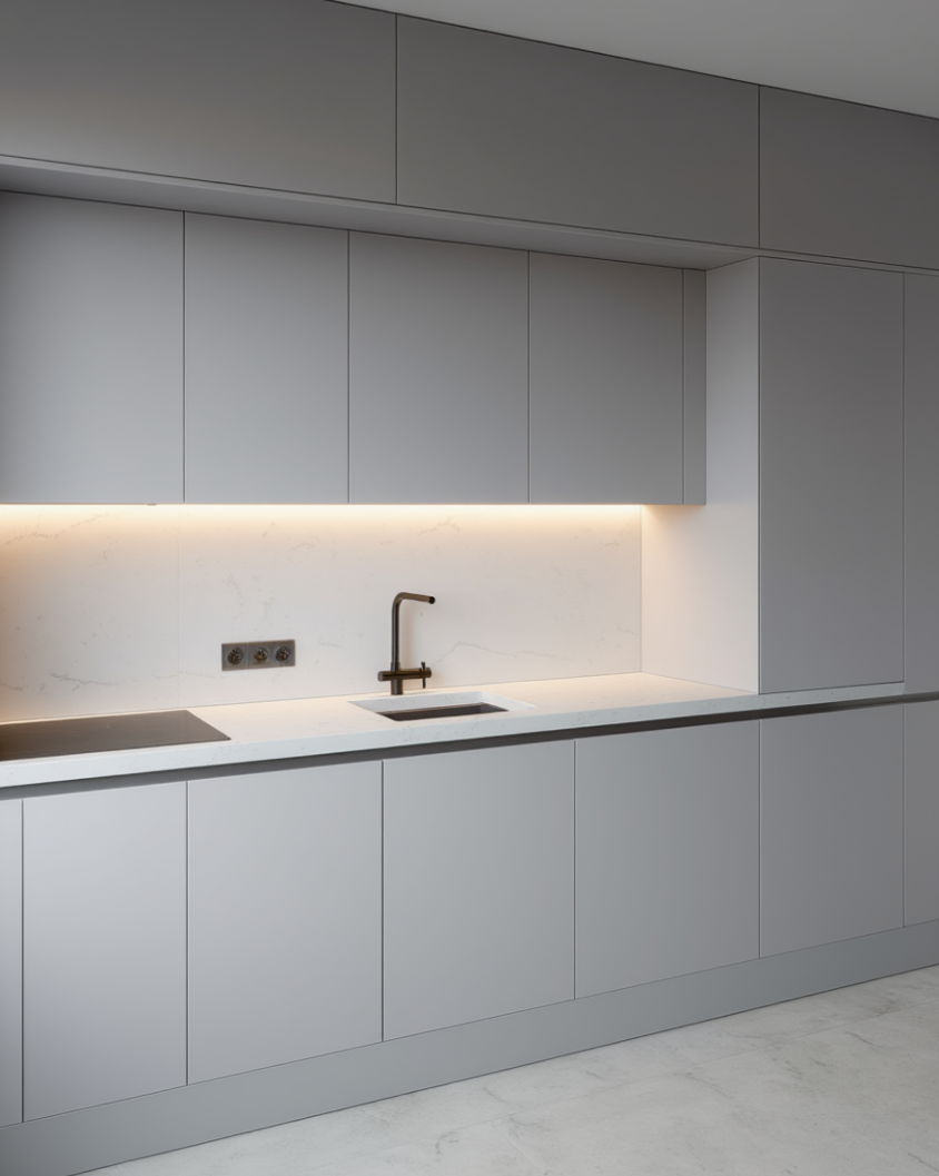 Korpus meblowy kuchenny, Szafka kuchenna z trzema szufladami - Szary jasny - obrazek 3