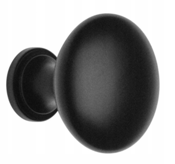 Gałka meblowa Terni czarny mat 20 mm - GTV