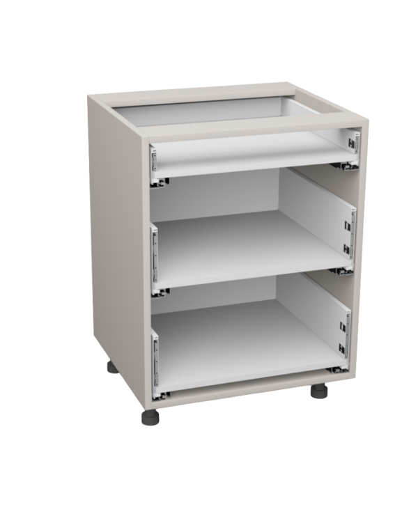 Korpus meblowy kuchenny, Szafka kuchenna z trzema szufladami - Kaszmir