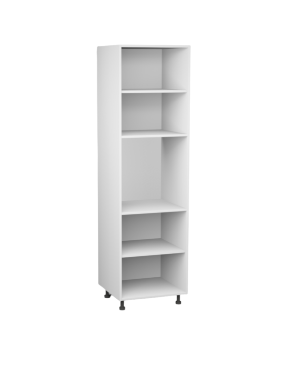 Korpus meblowy kuchenny, Szafka kuchenne wysoka pod piekarnik z połkami - Biały klasyczny