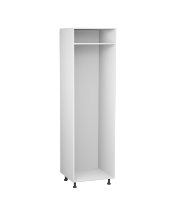 Korpus meblowy kuchenny, Szafka kuchenne wysoka pod lodówkę 178cm - Biały klasyczny