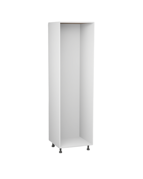 Korpus meblowy kuchenny, Szafka kuchenne wysoka pod lodówkę 193cm - Biały klasyczny