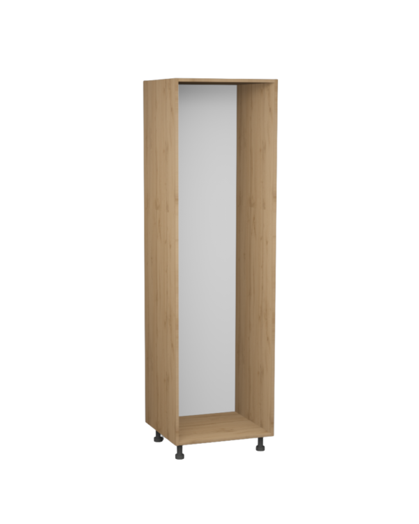 Korpus meblowy kuchenny, Szafka kuchenne wysoka pod lodówkę 193cm - Dąb Artisan