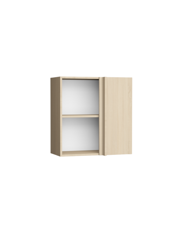 Korpus meblowy kuchenny górny, Szafka wisząca rogowa z półką 720mm – Dąb Sonoma
