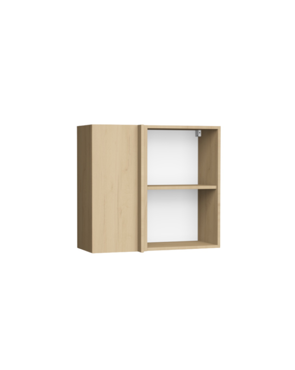 Korpus meblowy kuchenny górny, Szafka wisząca rogowa z półką 720mm – Dąb Craft Złoty