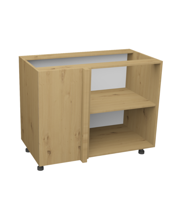 Korpus meblowy kuchenny, Szafka kuchenna rogowa, front prosty – Dąb Artisan