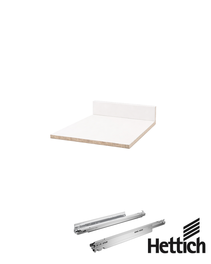 Zestaw płyt do szuflad HETTICH do szafki o szerokości 40 cm H-101 mm
