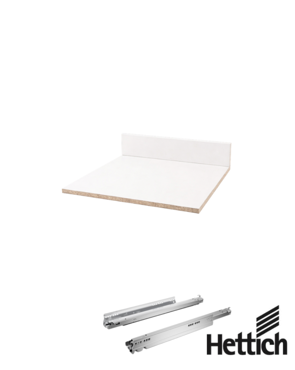 Zestaw płyt do szuflad HETTICH do szafki o szerokości 45 cm H-101 mm