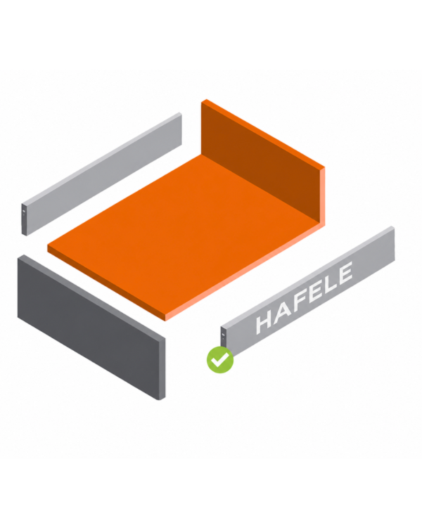 Zestaw płyt do szuflad HAFELE do szafki o szerokości 50 cm, H199