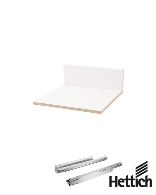 Zestaw płyt do szuflad HETTICH do szafki o szerokości 45 cm H-139 mm
