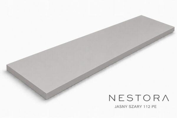 Półka meblowa EGGER – jasny szary U112 PE, głębokość 30 cm